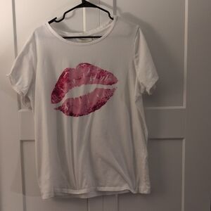 Valentines Shirt! Bobbie Brooks Plus Size White Top